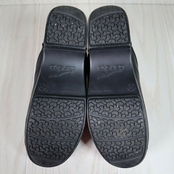 Dansko XP 2.0 Pull-Up Black Work Duty Leather Stapled Clog Shoe Size 39 8.5-9 - Picture 7 of 10
